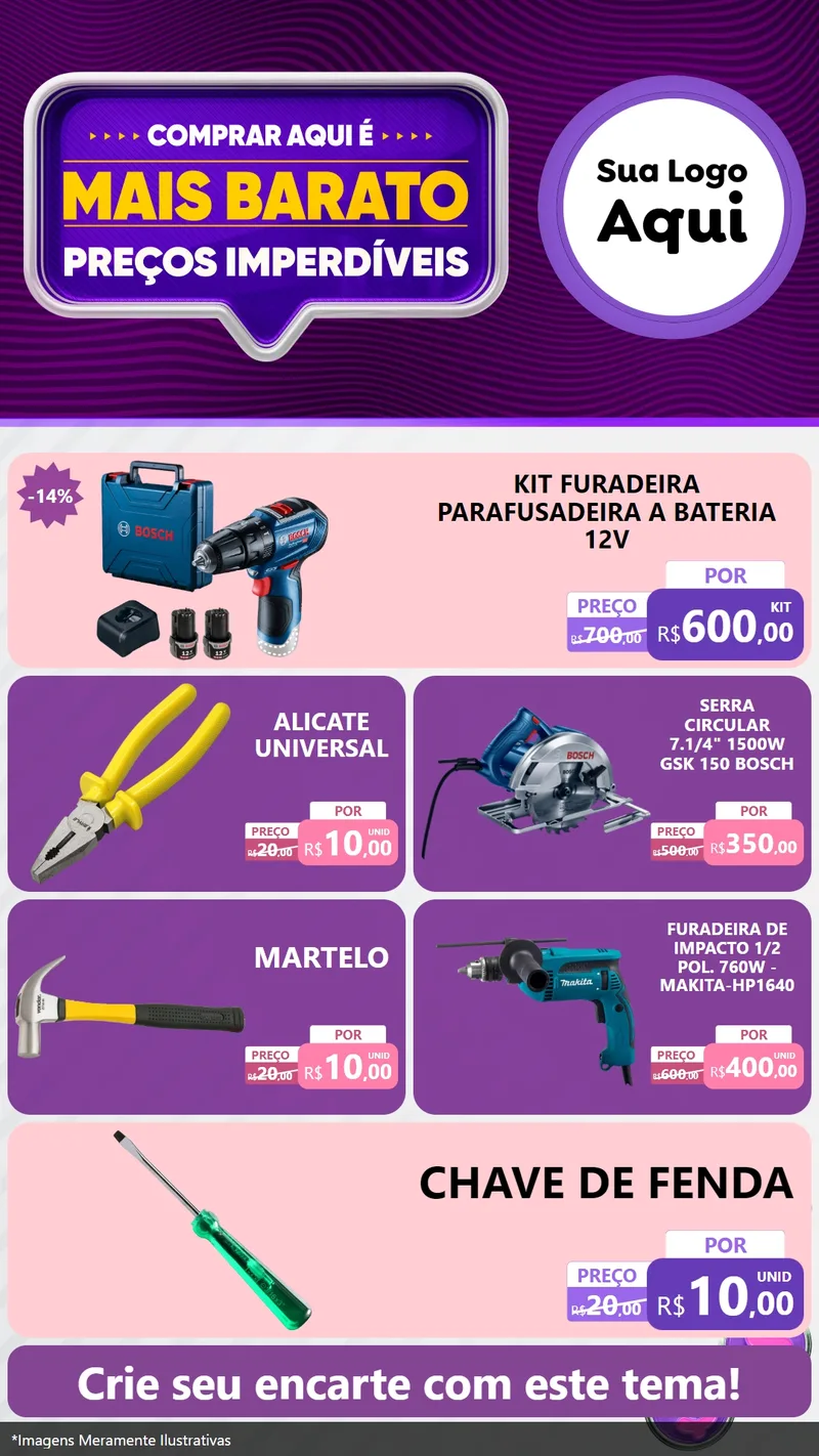 Modelo de TV para TV Vertical com o tema Mais Barato para Maquinas e Ferramentas
