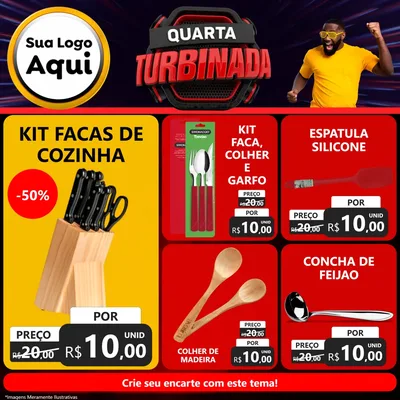 Modelo de Rede Social para Feed Facebook com o tema Quarta Turbinada para Utilidades Domésticas