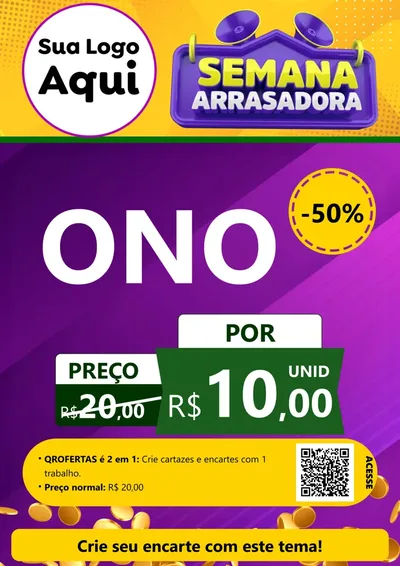 Modelo de Cartaz para Cartaz A4 Vertical com o tema Semana Arrasadora para Óticas