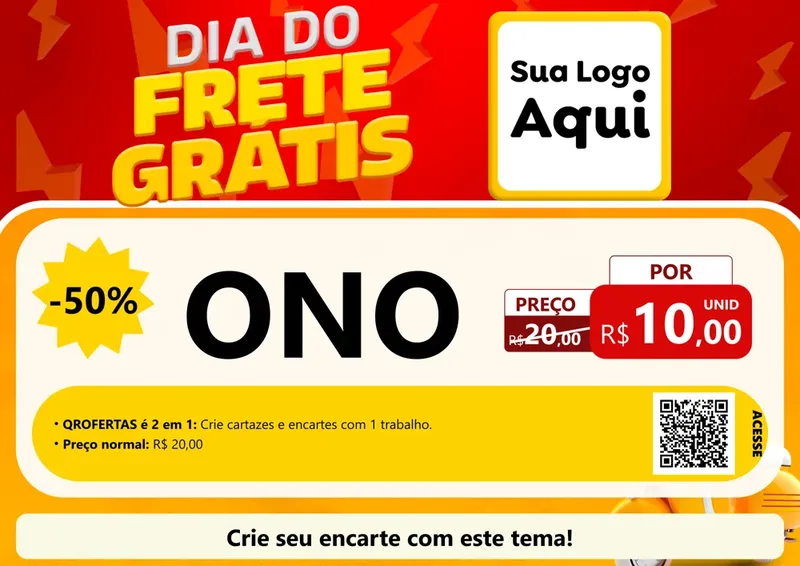 Modelo de Cartaz para Cartaz A4 Horizontal com o tema Dia do Frete Grátis para Óticas