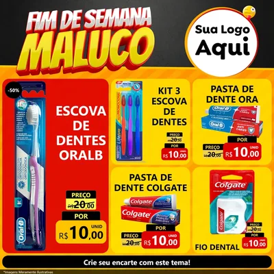 Modelo de Rede Social para Feed Facebook com o tema Final de Semana Maluco para Higiene Pessoal