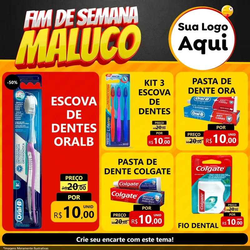 Modelo de Rede Social para Feed Facebook com o tema Final de Semana Maluco para Higiene Pessoal