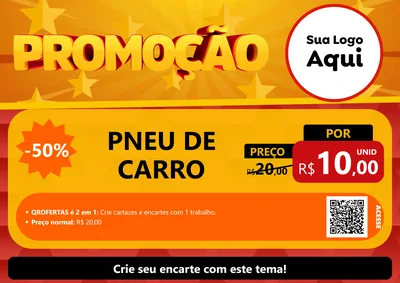 Modelo de Cartaz para Cartaz A4 Horizontal