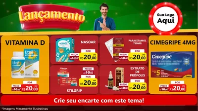 Modelo de TV para TV Horizontal com o tema Lançamento para Farmácia