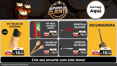 Modelo de TV para TV Horizontal com o tema Semana do Cliente para Utilidades Domésticas