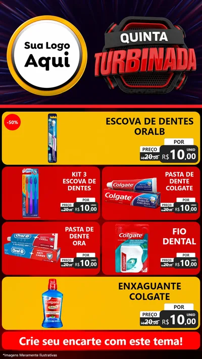 Modelo de TV para TV Vertical com o tema Quinta Turbinada para Higiene Pessoal