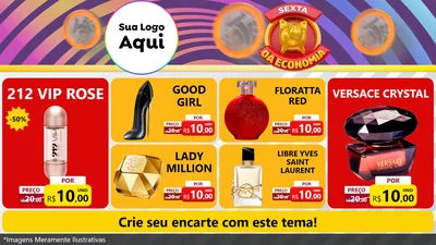 Modelo de TV para TV Horizontal com o tema Sexta da Economia para Perfumes