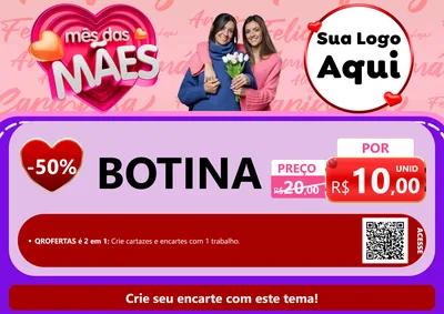 Modelo de Cartaz para Cartaz A4 Horizontal com o tema Mês Das Mães para Agropecuária