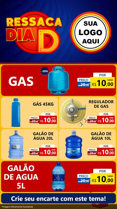 Modelo de TV para TV Vertical com o tema Ressaca Dia D para Água e gás