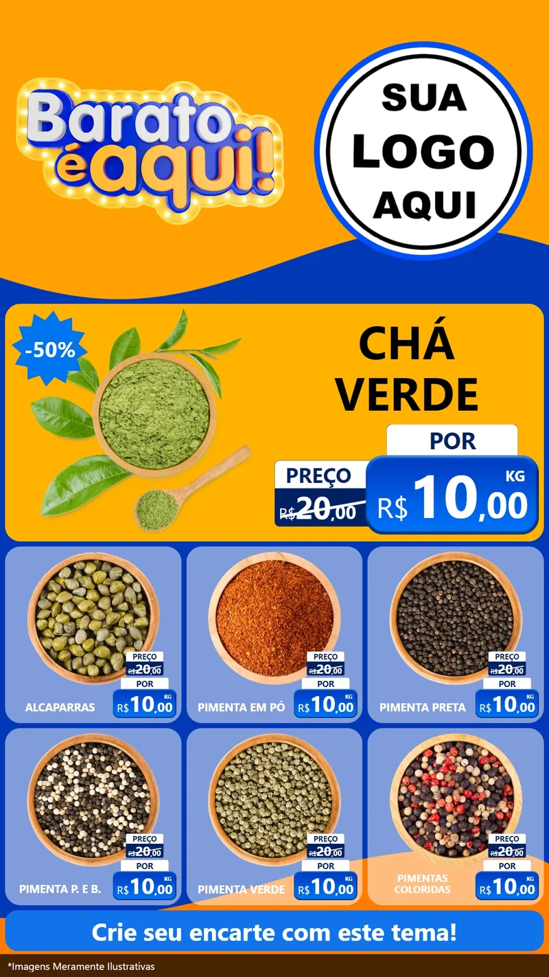 Modelo de Rede Social para Stories com o tema Barato é aqui para Produtos Naturais