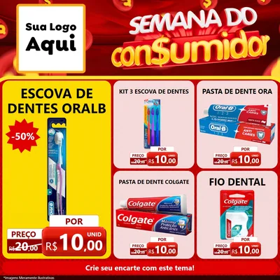 Modelo de Rede Social para Feed Facebook com o tema Semana do Consumidor para Higiene Pessoal