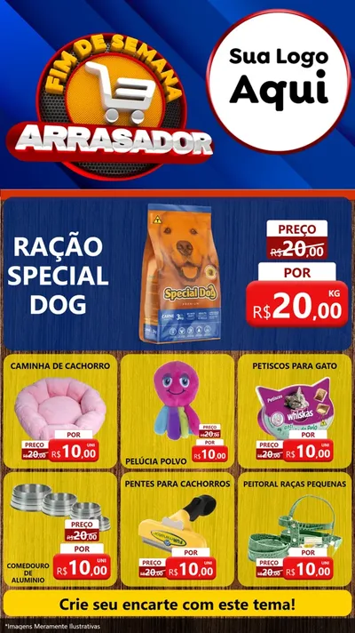 Modelo de Rede Social para Stories com o tema Fim De Semana Arrasador para Pet Shop