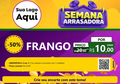 Modelo de Cartaz para Cartaz A4 Horizontal