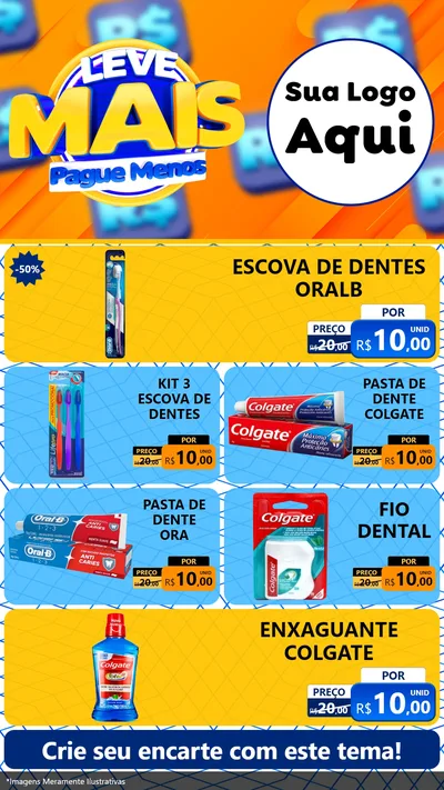 Modelo de TV para TV Vertical com o tema Leve Mais, Pague Menos para Higiene Pessoal