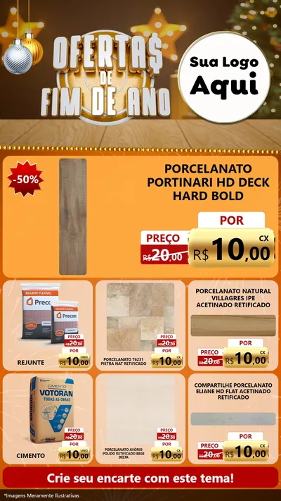 Modelo de Rede Social para Stories com o tema Ofertas de Fim de Ano para Pisos e revestimentos