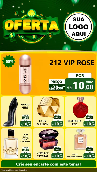Modelo de Rede Social para Stories com o tema Oferta para Perfumes