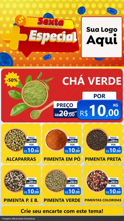 Modelo de Rede Social para Stories com o tema Sexta Mais Especial para Produtos Naturais