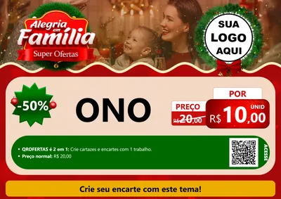 Modelo de Cartaz para Cartaz A4 Horizontal com o tema Alegria Em Família - Super Ofertas para Óticas