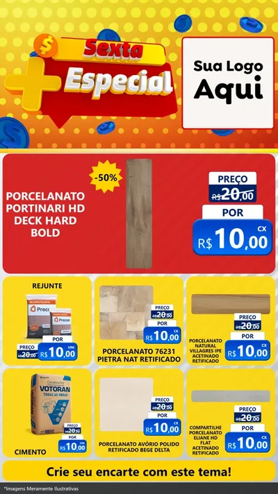 Modelo de Rede Social para Stories com o tema Sexta Mais Especial para Pisos e revestimentos