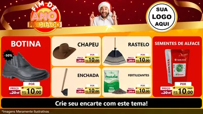 Modelo de TV para TV Horizontal com o tema Fim de Ano Premiado para Agropecuária