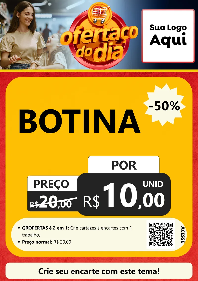 Modelo de Cartaz para Cartaz A4 Vertical com o tema Ofertaço Do Dia para Agropecuária