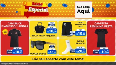 Modelo de TV para TV Horizontal com o tema Sexta Mais Especial para Roupas e acessórios