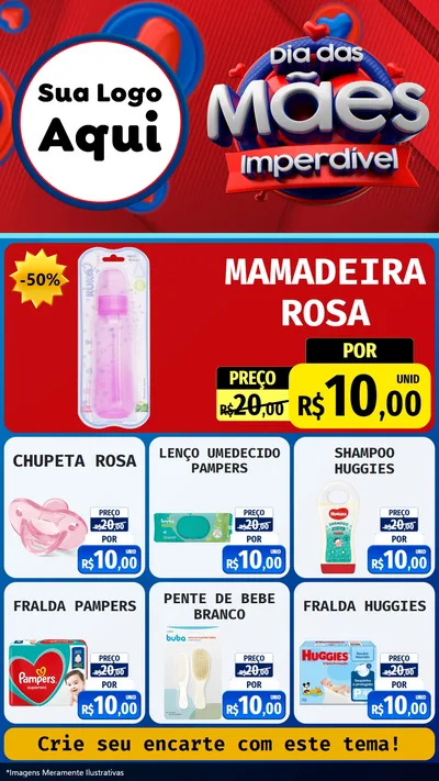 Modelo de Rede Social para Stories com o tema Dia Das Mães Imperdível para Bebês