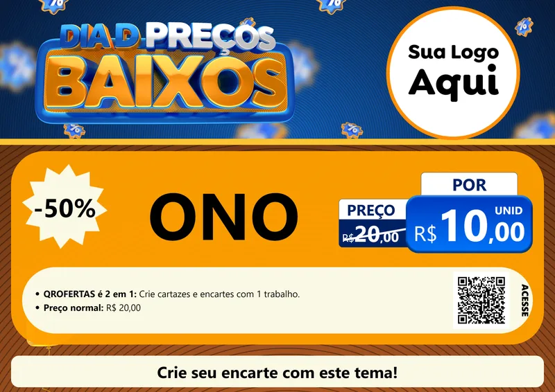 Modelo de Cartaz para Cartaz A4 Horizontal com o tema Dia D Preço Baixo para Óticas