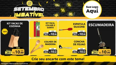 Modelo de TV para TV Horizontal com o tema Setembro Imbatível para Utilidades Domésticas