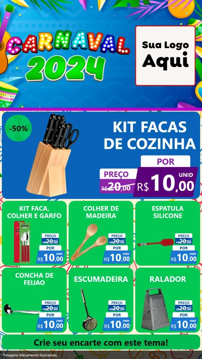 Modelo de Rede Social para Stories com o tema Carnaval 2027 para Utilidades Domésticas