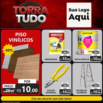 Modelo de Rede Social para Feed Facebook com o tema Torra Tudo para Material para Construção