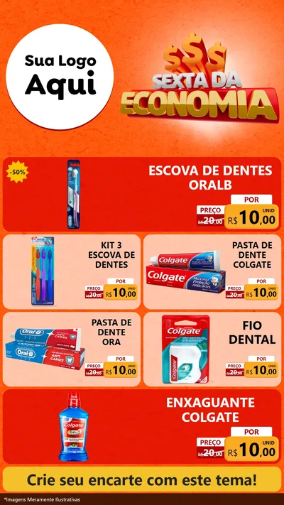 Modelo de TV para TV Vertical com o tema Sexta da Economia para Higiene Pessoal