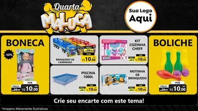 Modelo de TV para TV Horizontal com o tema Quarta Maluca para Brinquedos