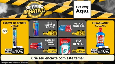 Modelo de TV para TV Horizontal com o tema Setembro Imbatível para Higiene Pessoal