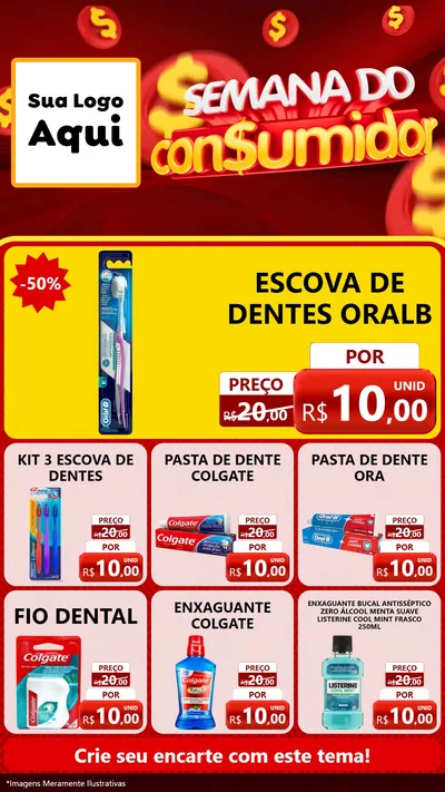 Modelo de Rede Social para Stories com o tema Semana do Consumidor para Higiene Pessoal