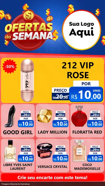 Modelo de Rede Social para Stories com o tema Ofertas Da Semana para Perfumes