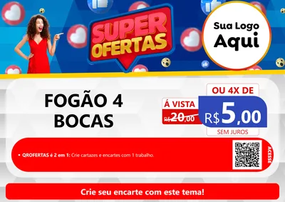 Modelo de Cartaz para Cartaz A4 Horizontal