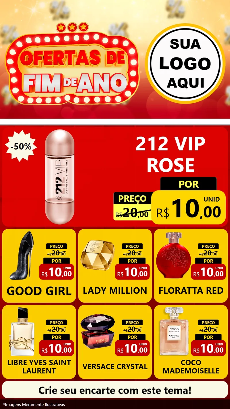 Modelo de Rede Social para Stories com o tema Ofertas de Fim de Ano para Perfumes