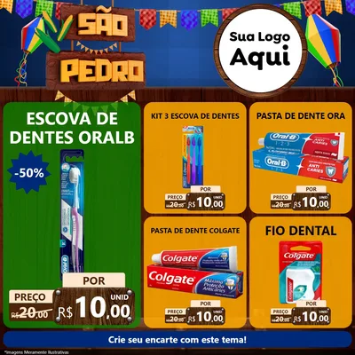 Modelo de Rede Social para Feed Facebook com o tema São Pedro para Higiene Pessoal