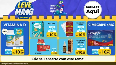 Modelo de TV para TV Horizontal com o tema Leve Mais Pague Menos - Farmácia para Farmácia