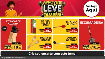 Modelo de TV para TV Horizontal com o tema Aproveite e Leve Também para Utilidades Domésticas