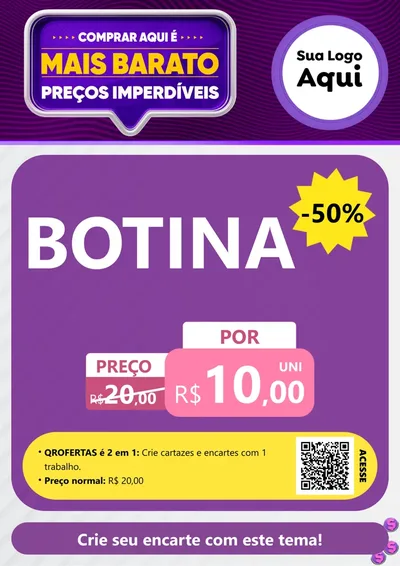 Modelo de Cartaz para Cartaz A4 Vertical com o tema Mais Barato para Agropecuária