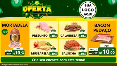 Modelo de TV para TV Horizontal com o tema Oferta para Frios e Laticínios
