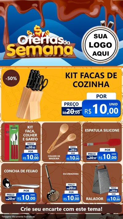 Modelo de Rede Social para Stories com o tema Ofertas da Semana - Páscoa para Utilidades Domésticas