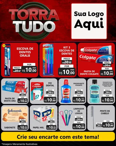 Modelo de Rede Social para Feed Instagram com o tema Torra Tudo para Higiene Pessoal