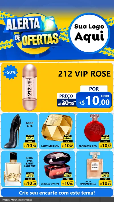 Modelo de Rede Social para Stories com o tema Alerta de Ofertas para Perfumes