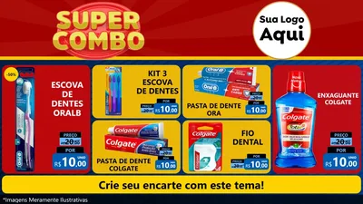 Modelo de TV para TV Horizontal com o tema Super Combo para Higiene Pessoal