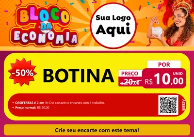 Modelo de Cartaz para Cartaz A4 Horizontal com o tema Bloco da Economia para Agropecuária