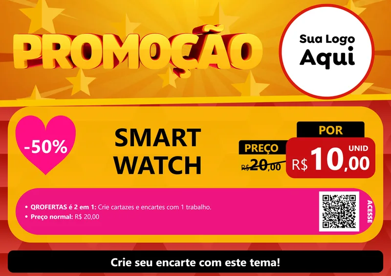 Modelo de Cartaz para Cartaz A4 Horizontal com o tema Promoção para Informática