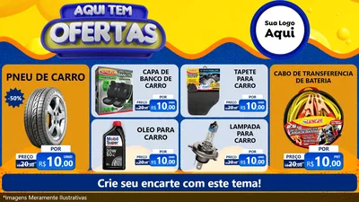 Modelo de TV para TV Horizontal com o tema Aqui Tem Ofertas para Auto peças
